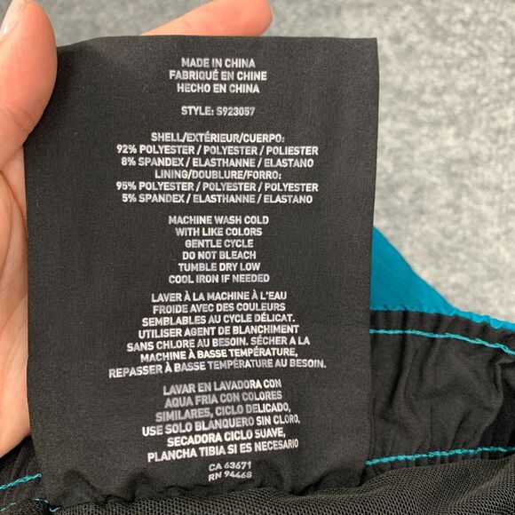 Spyder Swim Trunks Mens XXL 2XL Teal Brief Lined Drawstring Tie Beach Shorts - Picture 12 of 14